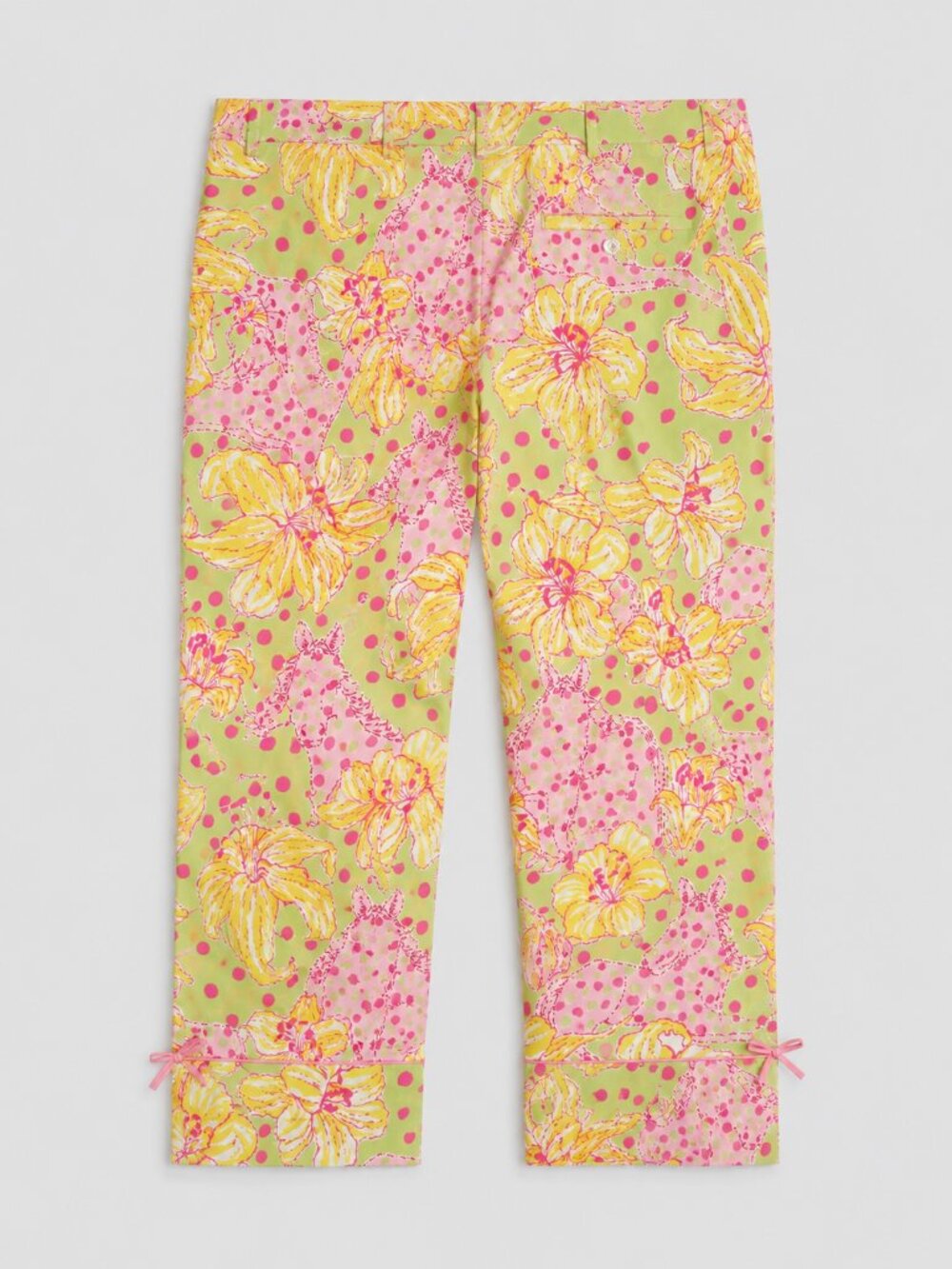 Lilly Pulitzer VGUC Size 8 Giraffe Floral Capri Pants